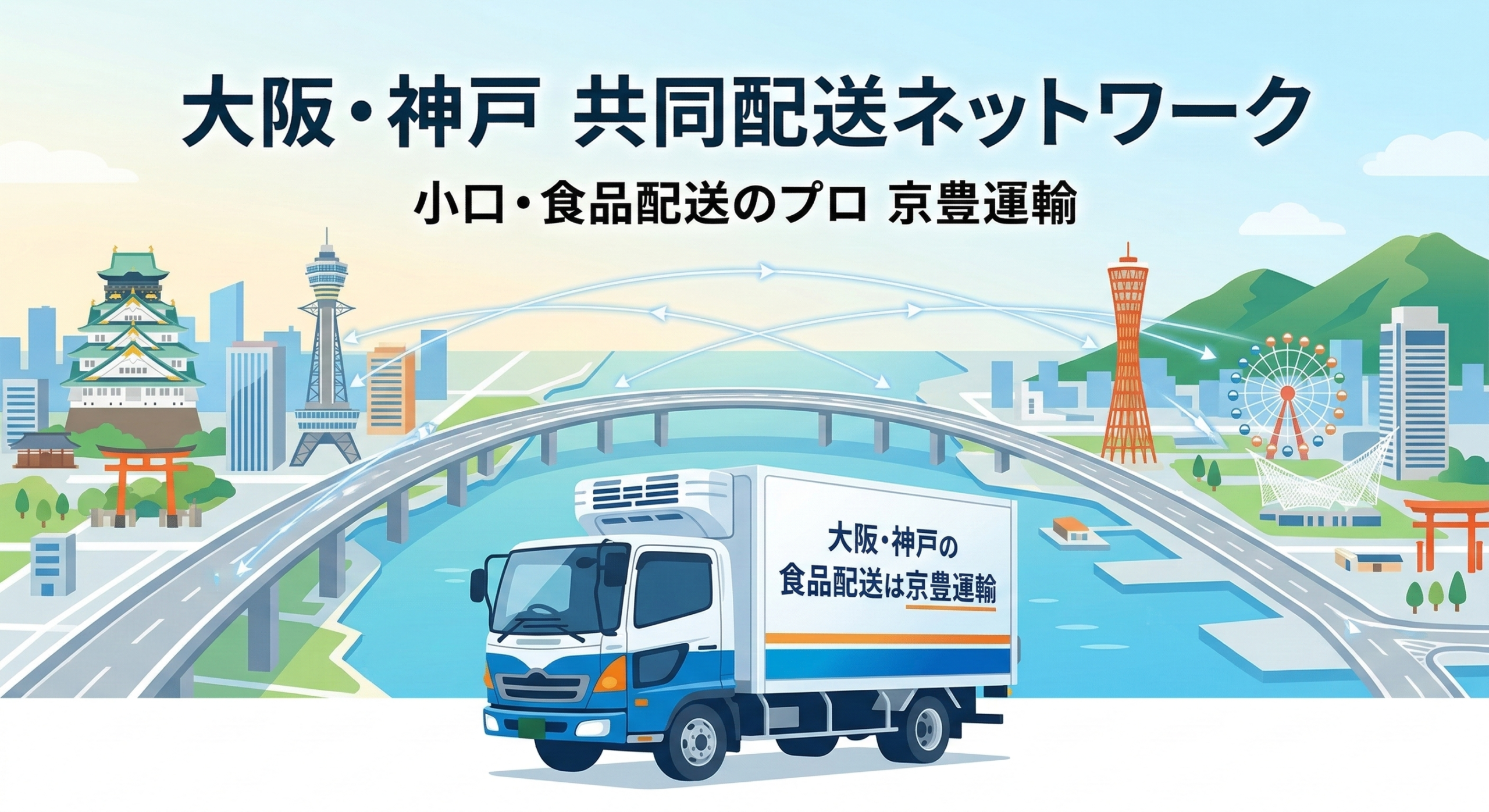 大阪・神戸の共同配送ネットワーク。小口配送の悩みも解決 | 大阪